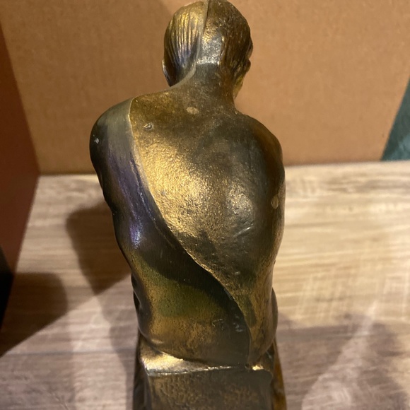 Antique Bronze Book End-Rodin The Thinker (the thinking man) - Picture 7 of 13